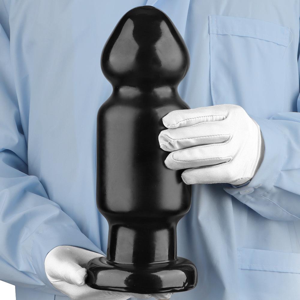 9.5cm Black Giant PVC Dildo Extra Large Thick Butt Plug Fisting Sex Toy Strap On Cock Big Dick BDSM