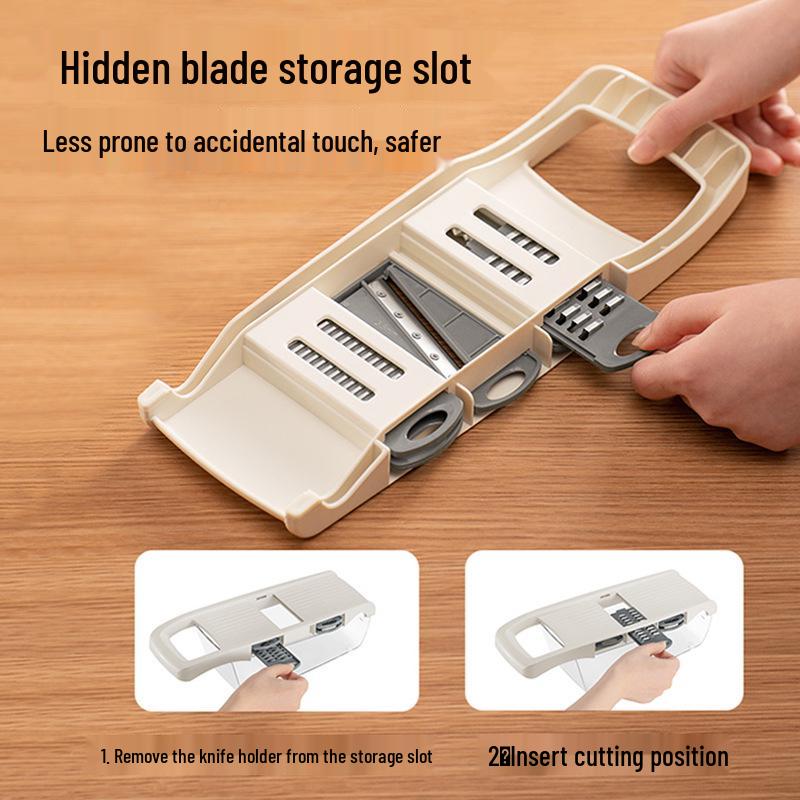 Manual Kitchen Vegetable and Potato Cutter with Drain Basket