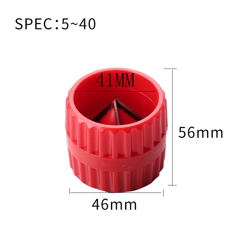 CT-208 Red/Blue Chamferer for Plastic, Copper, and Iron Pipes CT-208 Red Loose