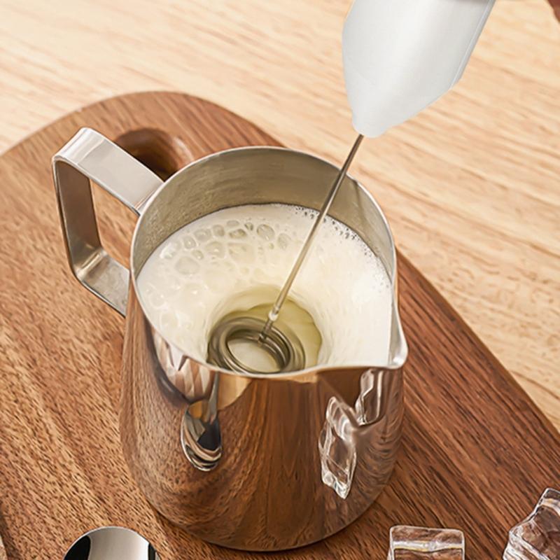 Portable Battery Operated Milk Frother For Home coffee maker Style Quick Frothing