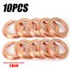 100~10Pcs Car Engine Oil Drain Plug Gasket 1102601M02 Copper Colored Oil Drain Plugs Crush Washers Gaskets Rings for Infiniti