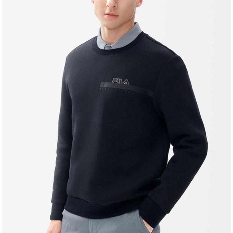 New FILA Sweatshirt Men's Jet Black F11M247202FBK