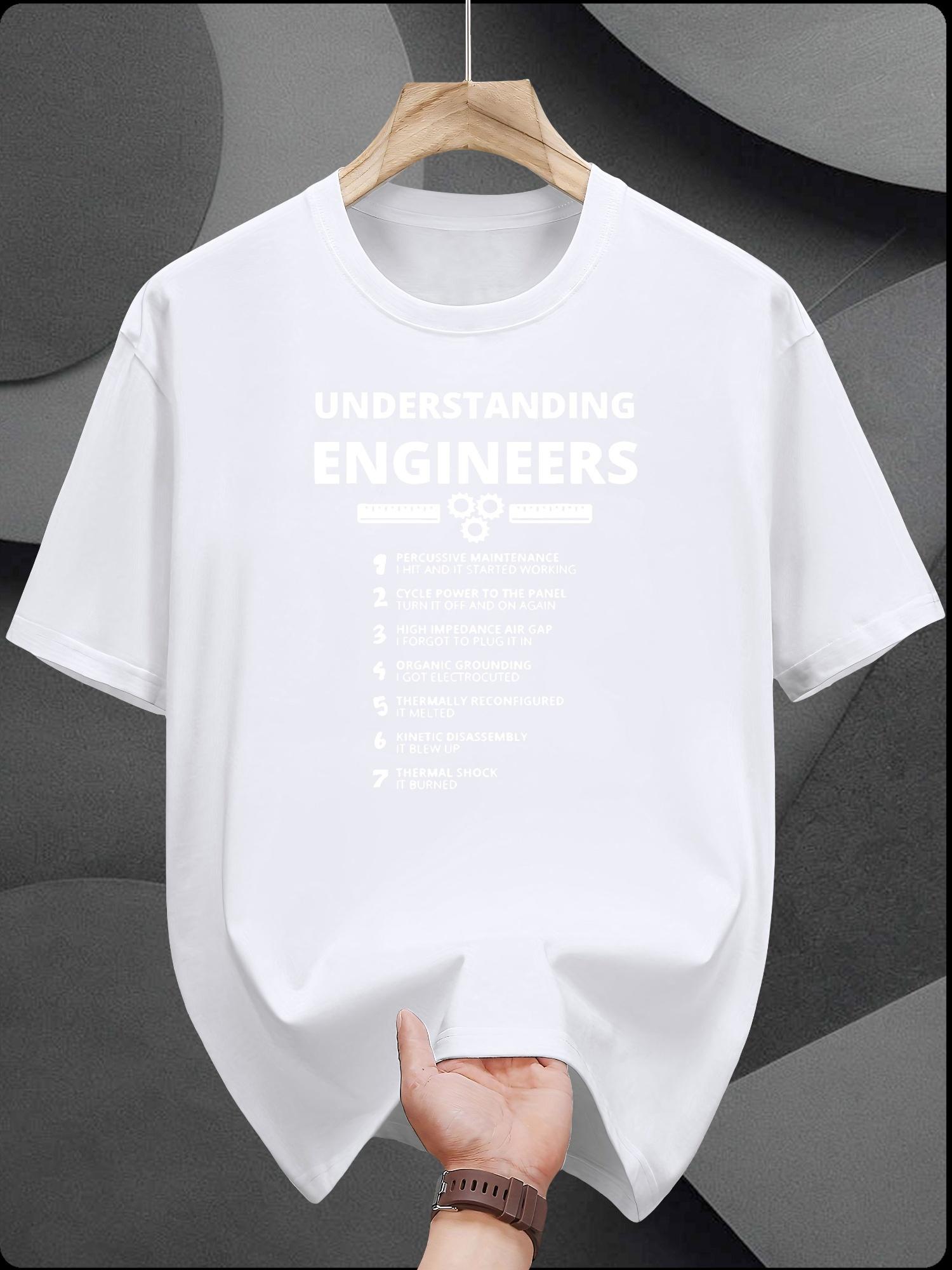 T-shirt -  Understanding Engineers  Humorous Print XXXXL