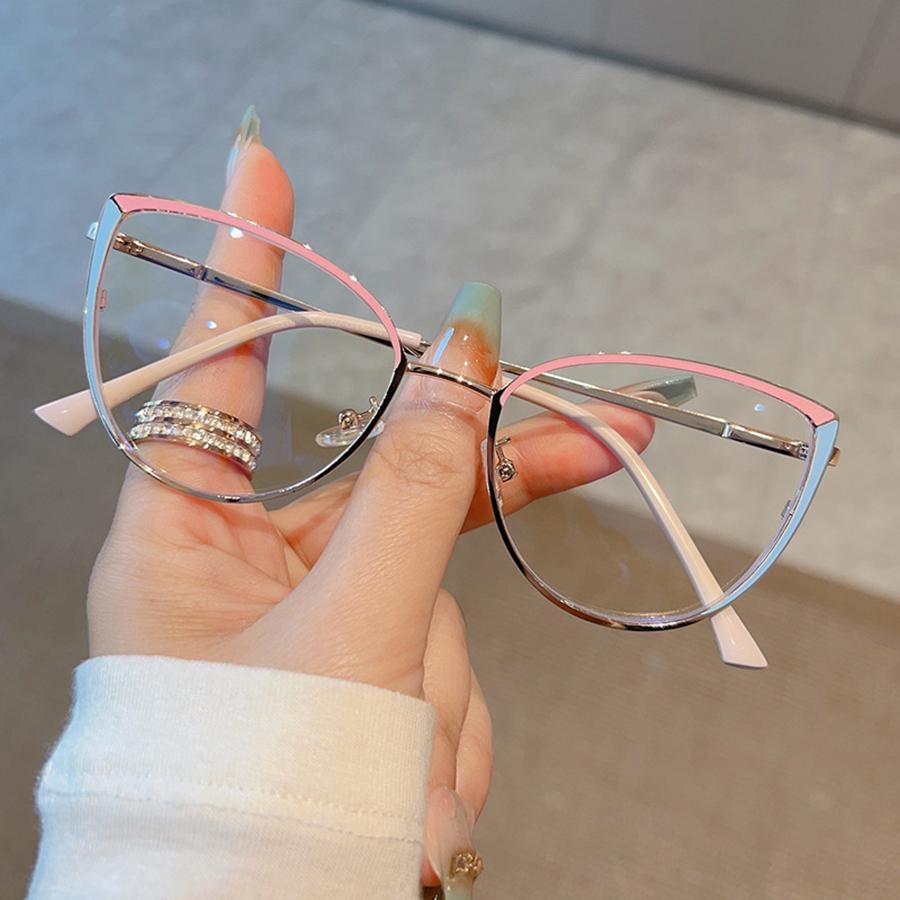 Fashion Glasses Frame Metal Anti Blue Light Glasses Non-Polarized Fashion Accessory