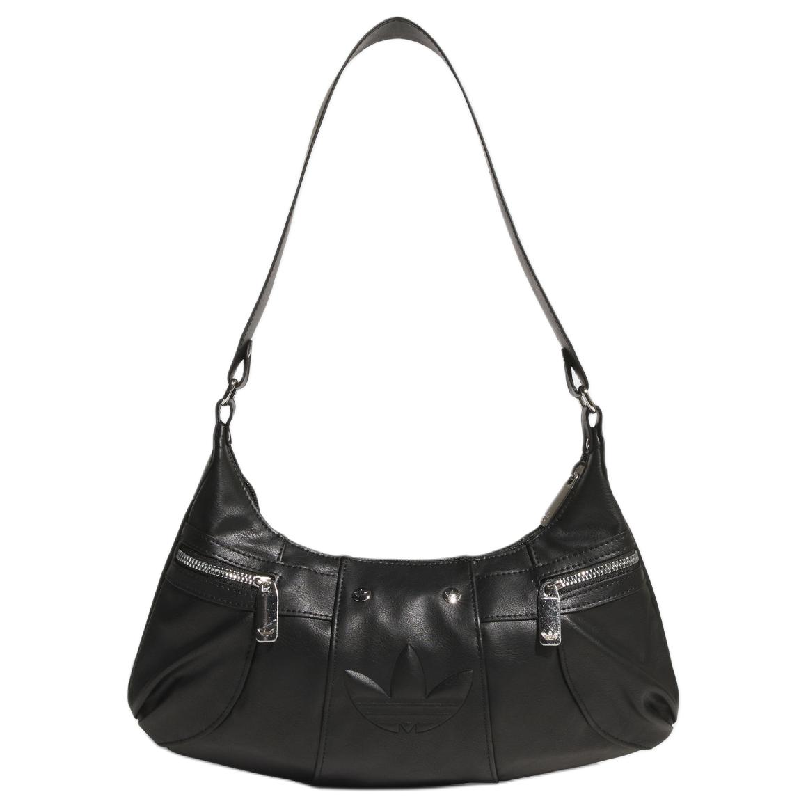 Adidas Originals Trefoil Polyurethane Shoulder Bag Women s Black KF4485