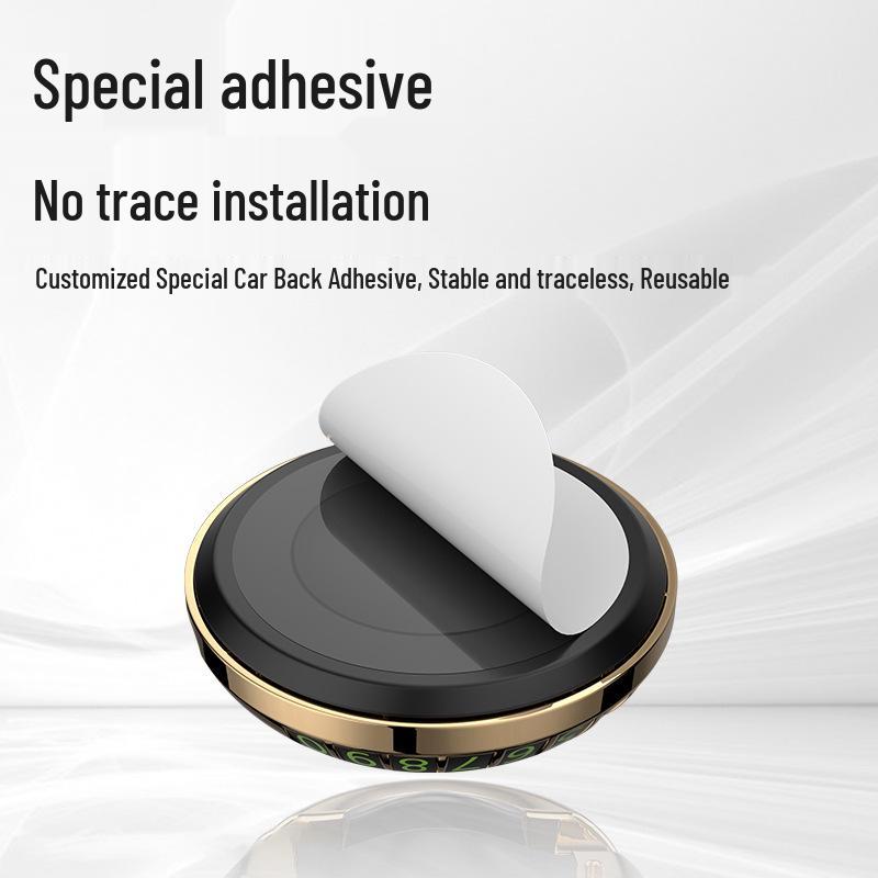 Anti-Slip Car Dashboard Mat & Phone Holder with Hidden Parking Plate