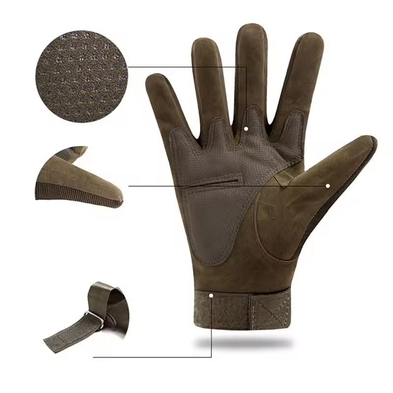 Tactical Military Gloves Color Bullet Air Gun Shooting Soldier Combat Anti Slip Bicycle All Finger Gloves MEN Clothing Gloves