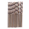 10Pcs Twist Drill Bits Straight Shank HSS Hole Processing Hardware Manual Tools 2mm