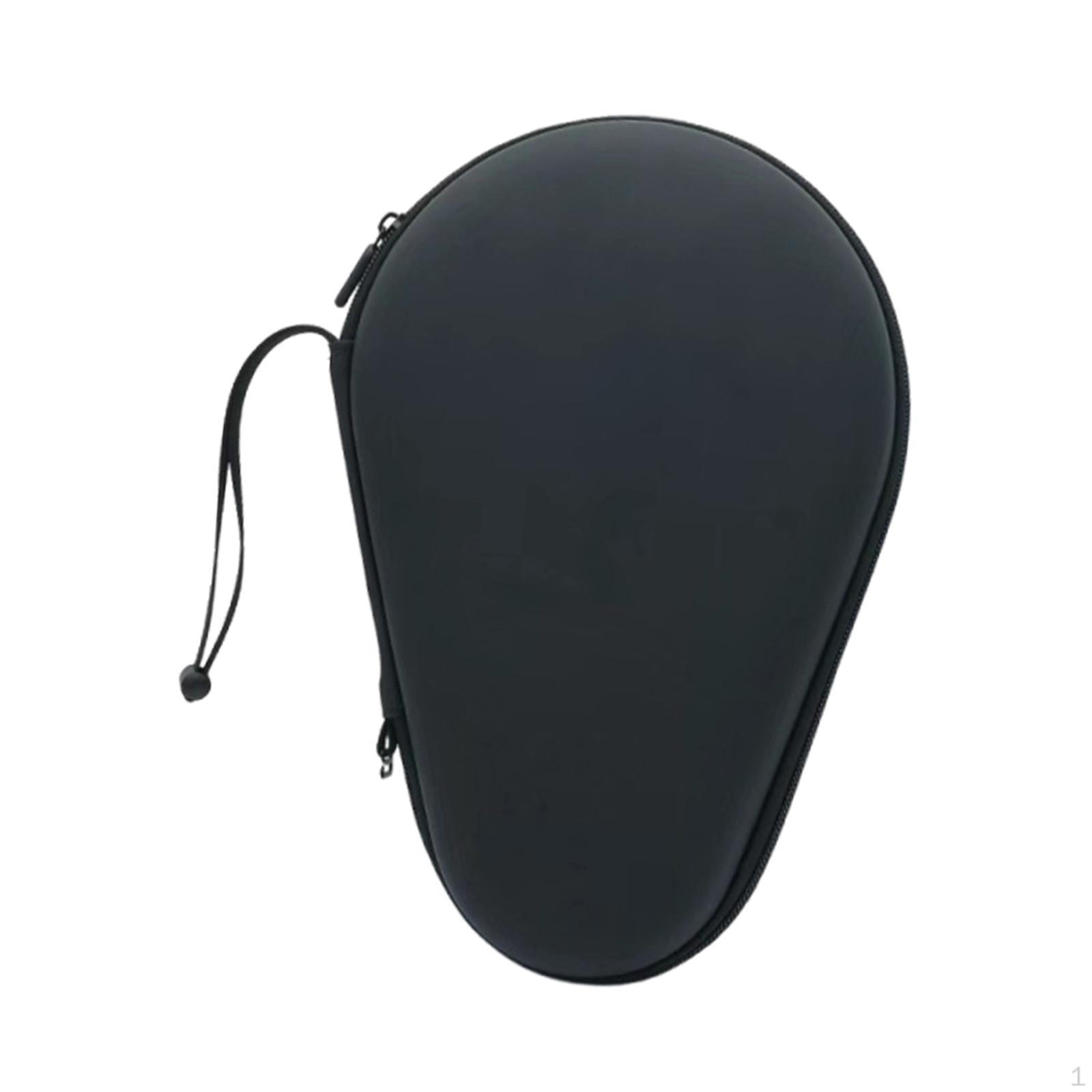 

Table Tennis Racket Case, EVA Pouch, Portable Ideal for Training, And More. 28.5cmx19cm чорний