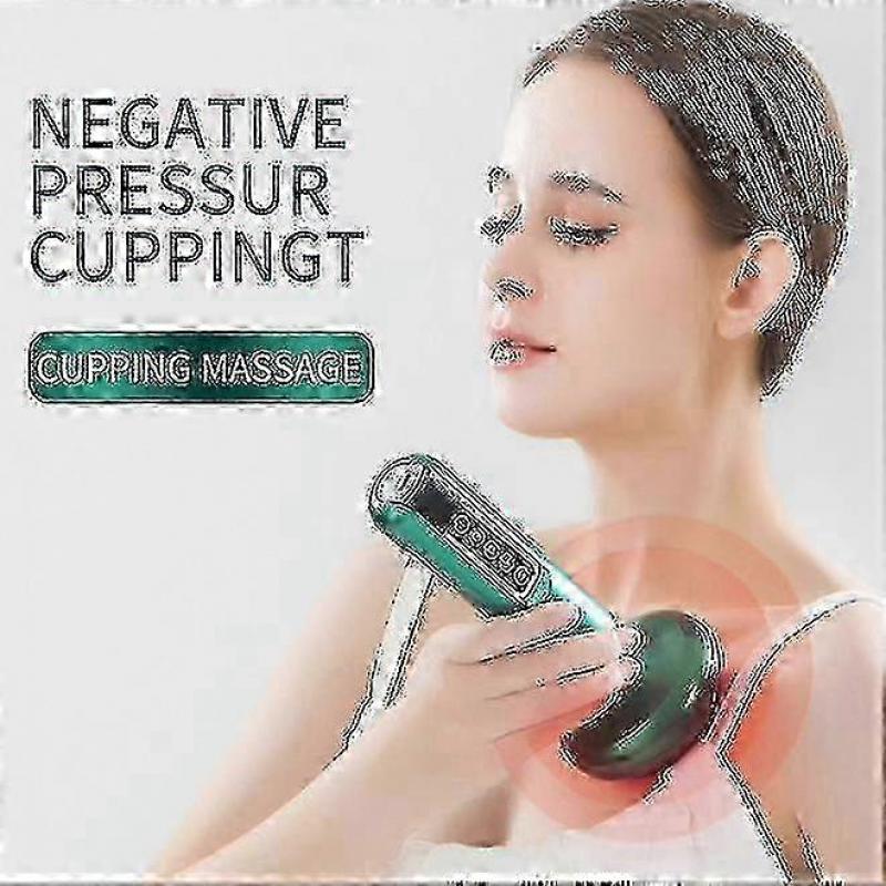 Electric Cupping Massager Vacuum Suction Cup Guasha Anti Cellulite Beauty Health Scraping Infrared Heat Slimming Massage
