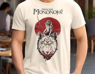 Maglietta Naturale Princess Mononoke V1 Vintage e maglietta per bambini poster film retro vintage Cotone Uomo Donna regalo presente