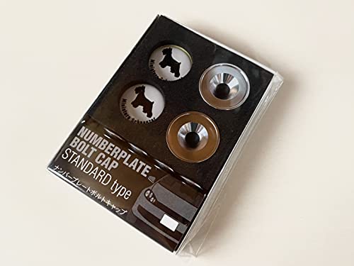 

Крышка-болт для номерного знака собаки, сделано в Японии (Миниатюрный шнауцер)