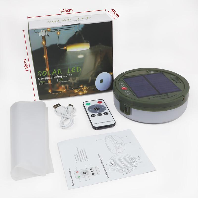 Lishi Solar LED Camping String Lights