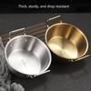 Elegant Grains Bowl High Temperatures Resistant 304 Stainless Steel Salad Bowl Meal Presentation Storage Container