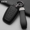Genuine Leather Auto Smart Key Fob Cover Case Housing Fit For Toyota Prius Camry Corolla Chr C-Hr Rav4 Land Cruiser Prado 2 3 4 Button Auto