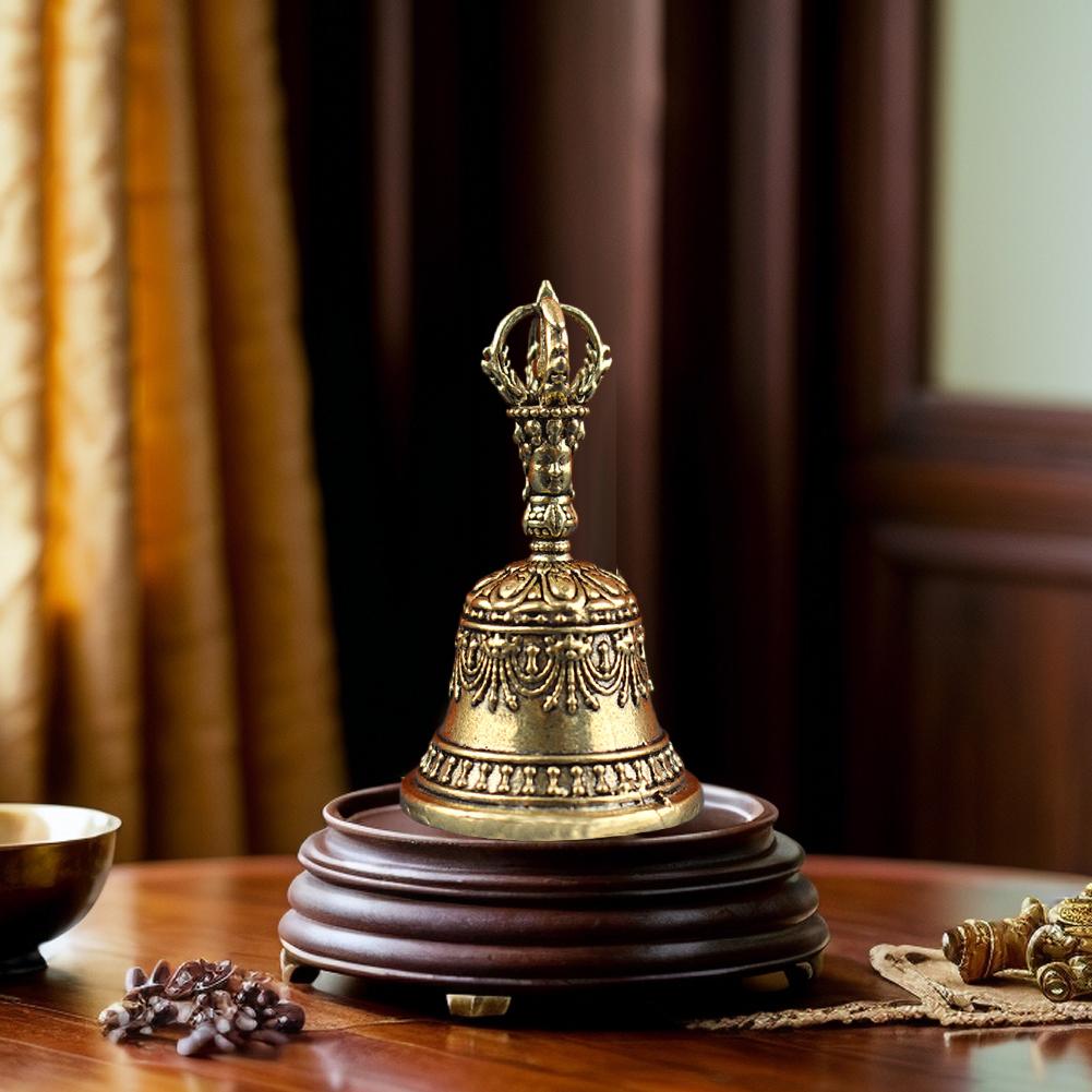Vintage Brass Die-casting Drop Bell Retro Copper Bell Wind Chimes Brass Crafts Ideas Copper Bell Pendant  Gift Home Decor