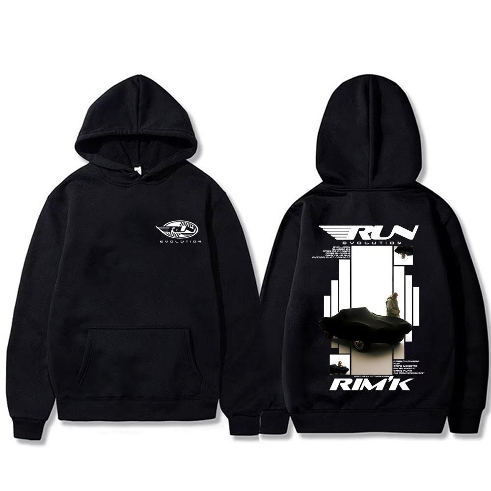 Rapper Rim'K Run Album Graphic Print Hoodie Men Women Hip Hop Fashion Pop Music Sweatshirt Vintage Streetwear