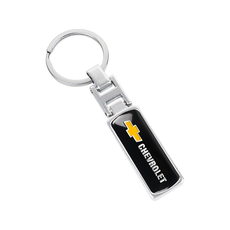 Porte-clés en alliage de zinc Porte-clés de voiture Porte-clés époxy de haute qualité Pour Chevrolet Cruze Spark Captiva Suburban Camaro Malibu Silverado