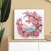Peach blossom Shape Diamond Art Painting Kit for Adult Beginner,Crystal Diamond Dot Kit for Home Wall Decoration Gift