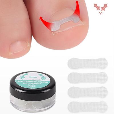 10 pezzi/scatola adesivo per la correzione delle unghie comodo, accogliente, rapido, alla moda, efficace strumento per la cura della salute, in resina, pasta per la correzione delle unghie dei piedi incluse, per la casa