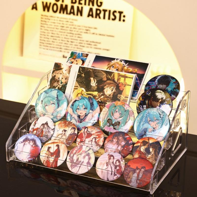 3-7 Layers Acrylic Display Stand Organizer Stepped Multilayer Acrylic Storage Rack Card Anime Badge CD Car Model Perfume Storage