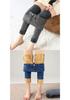 Women's High-Waisted Fleece-Lined Slim-Fit Denim Jeans for Winter Warmth