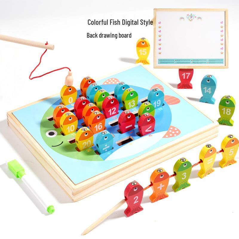 

Children s Multifunctional 9-in-1 Wooden Drawing Board and Educational Toy