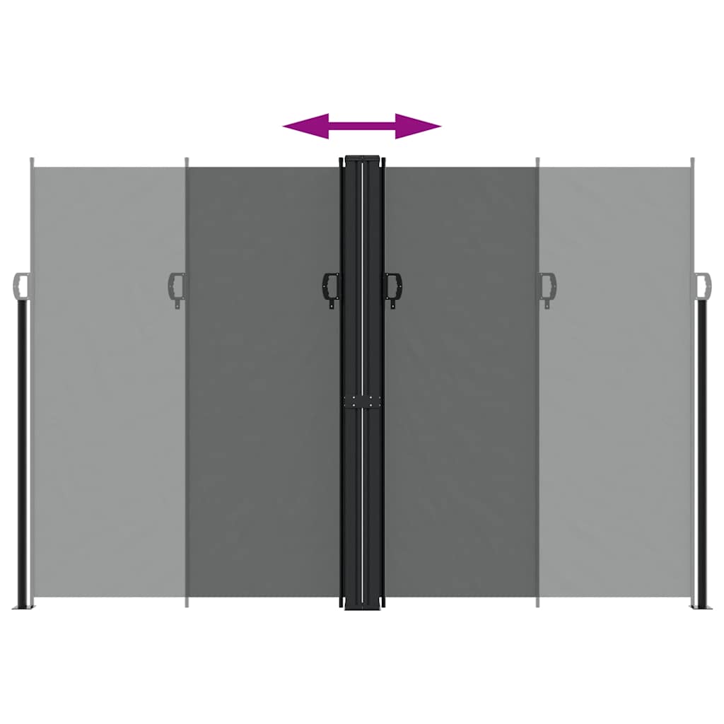 Vidaxl Foldable Side Awning, Anthracite, 220X600 Cm