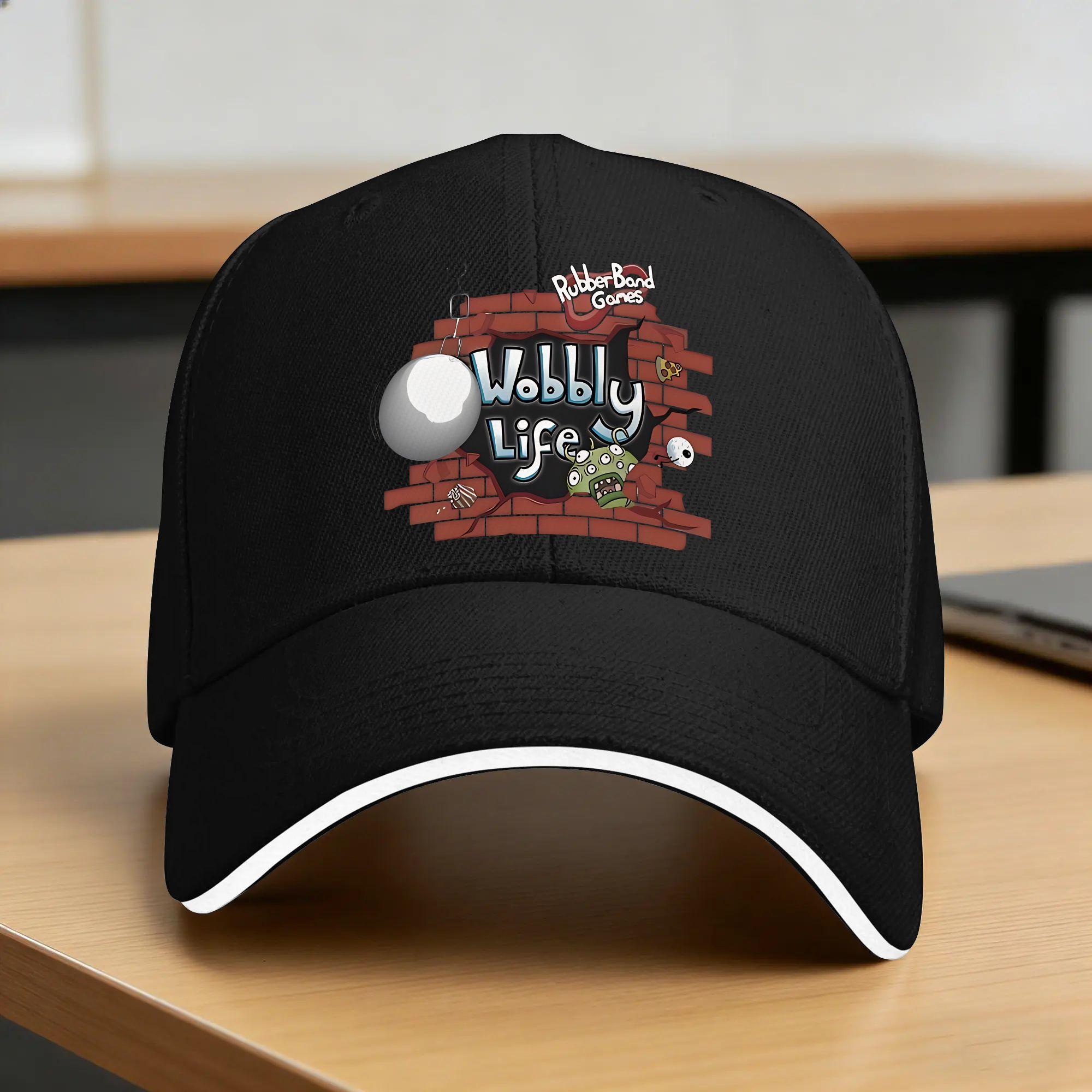 Wobbly Life Sun Baseballkappe Sommer Unisex-Teens Benutzerdefinierte DIY Trucker-Kappe Vintage Outdoor-Sport Baseballkappen One Size
