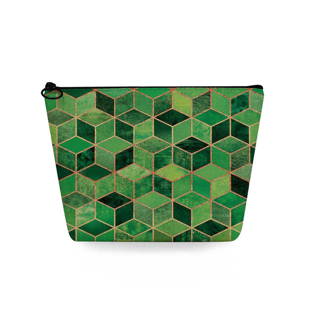 Women Geometric figure Print Cosmetic Bag Toiletries Organize Travel Storage Case 6720 KTB