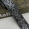 Silver Glitter Embroidery Ribbon Trim Vintage Ethnic Boho Floral Fabric Ribbon Trim Traditional Chinese Pattern Spun Silver