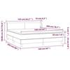 3129565 vidaXL Divan Bed with Mattress Taupe 160x200 Cm Fabric