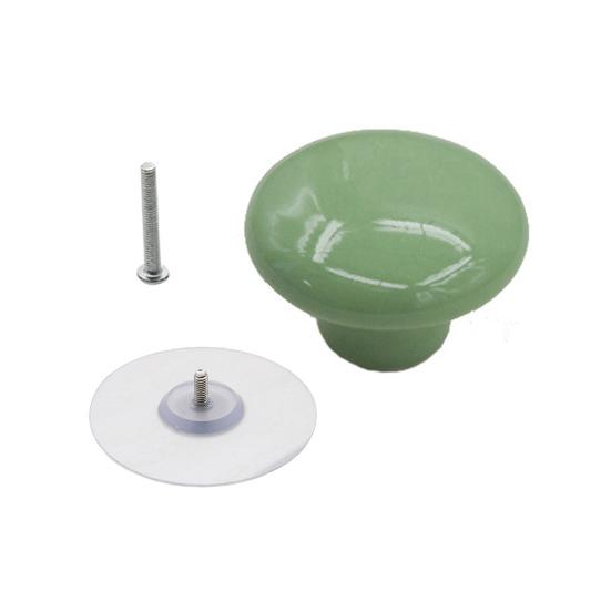 32mm kolorowe ceramiczne gałki do szafek Okrągłe akcesoria antykorozyjne Gładkie szuflady ciągnie do szafki