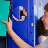 Easy Mounting College 5.9inch Round Mirror School Locker Mirror Frameless Design Protective Coating For Bathrooms