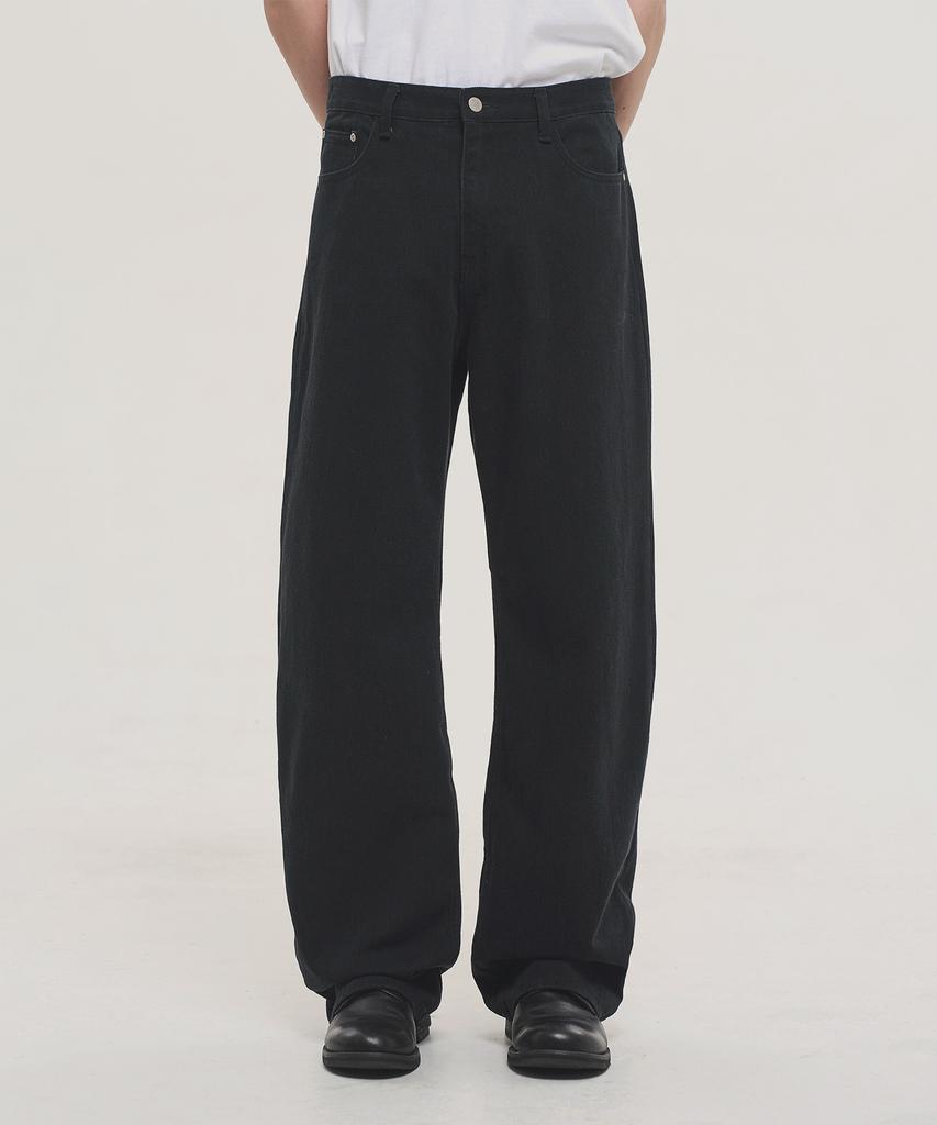 Noise Faded Cation Dyed Pants - Black