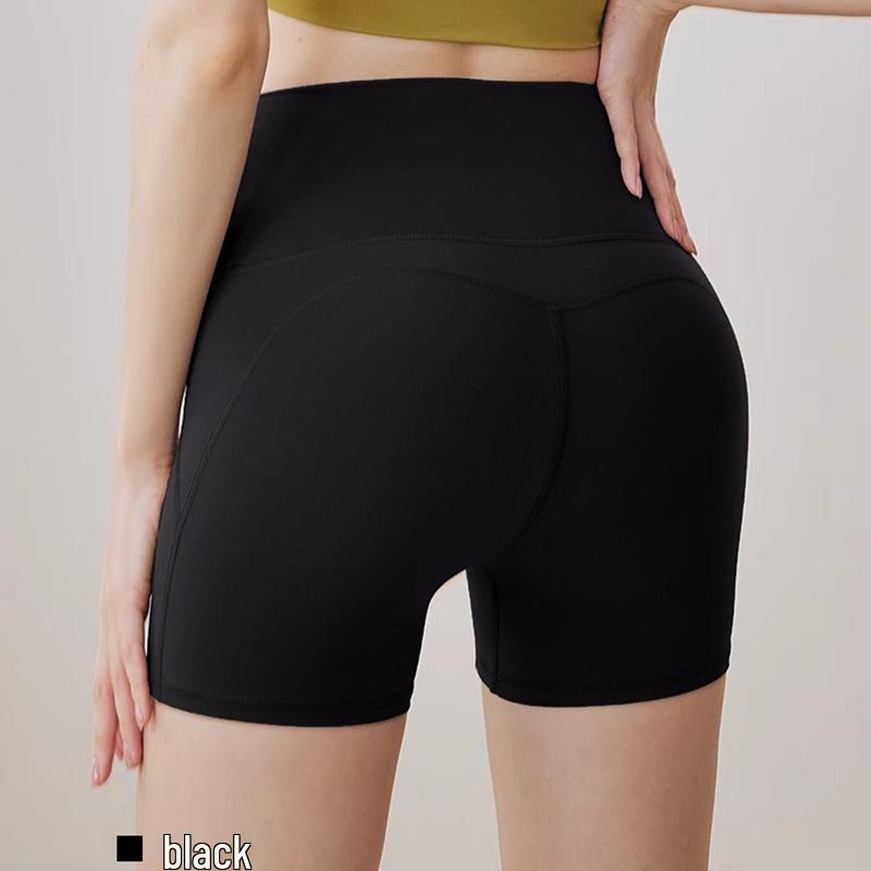 

Women s Plus Size Summer Fitness Shorts - Lightweight for Running, Cycling, Pilates, and Yoga. L (110-125 jin) чорний