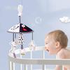 Infant Black And White Rattle Bell Wind Chime Baby Cot Hanging Rotation Bed Bell