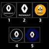 For Renault 2026 New Hub Caps 2Pcs LED Car Door Logo Laser Light Emblem Project Ghost Shadow Welcome Lamp For Renault 3 Koleos M