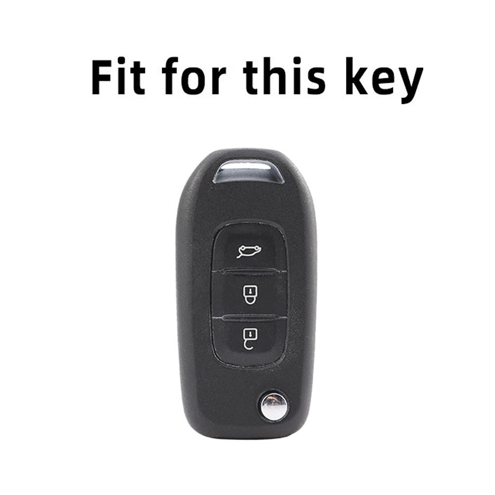 Auto Skall Fob For Renault Kadjar Captur Megane Sandero Stepway Logan Clio 5 Arkana Myk TPU Bil Flip Nøkkelkasse Deksel