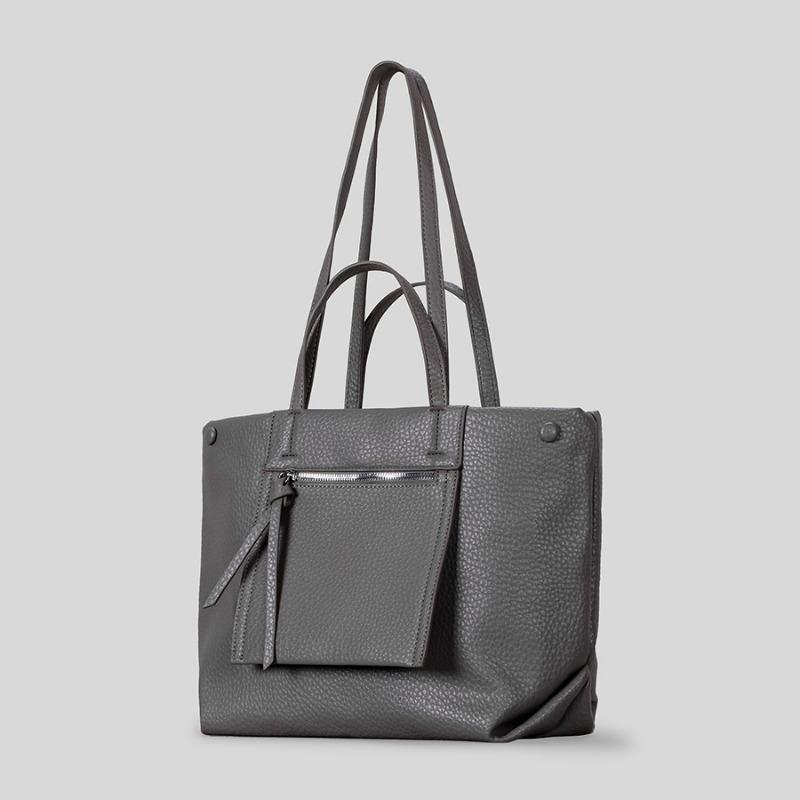 

Вместительная сумка-тоут для поездок на работу Высококлассная и модная дамская сумочка Повседневная одноплечевая сумка-подмышка серый