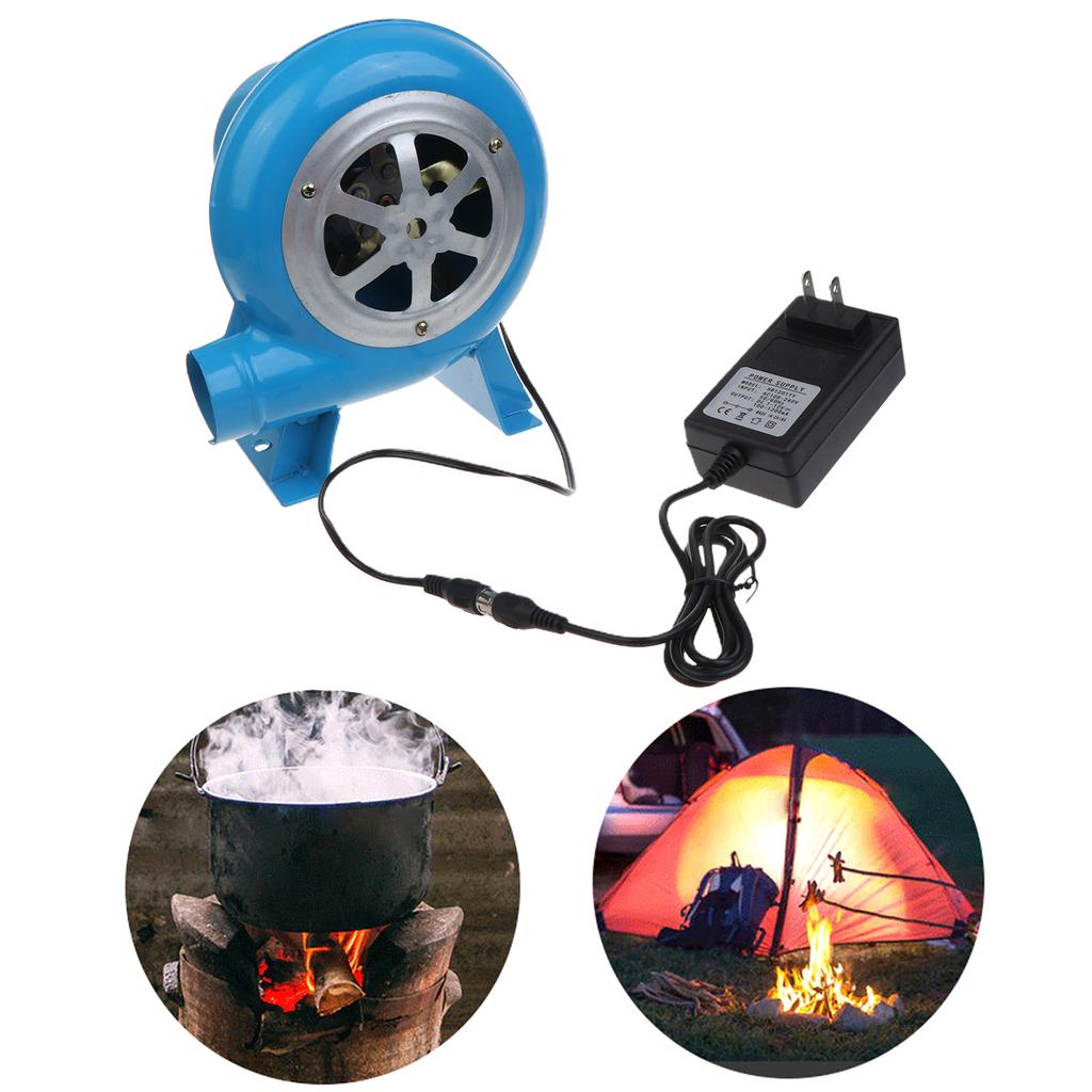 Universal 12V Cooking Blower 110V 220V BBQ Fan with Variable Speeds Control BBQ Charcoals Fires Starter