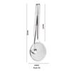 Stainless Steel Oil Skimmer Sieve with Mesh Filter and Draining Clip for Kitchen