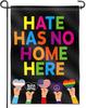 Anley Double Sided Premium Garden Ag, Hate Has No Home Here Decorative Garden Ags for Home Decor - Weather Proof & D XXP SSL