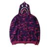 Populær Ape Bape Herre Haikje Kamuflasje Full Glidelås Hettegenser Joggebukse Jakke Kåpe