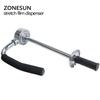 ZONESUN 30-50cm Height Adjustable Stretch Film Wrapping Machine Handheld Dispenser Stainless Steel Pallet Packing Tool