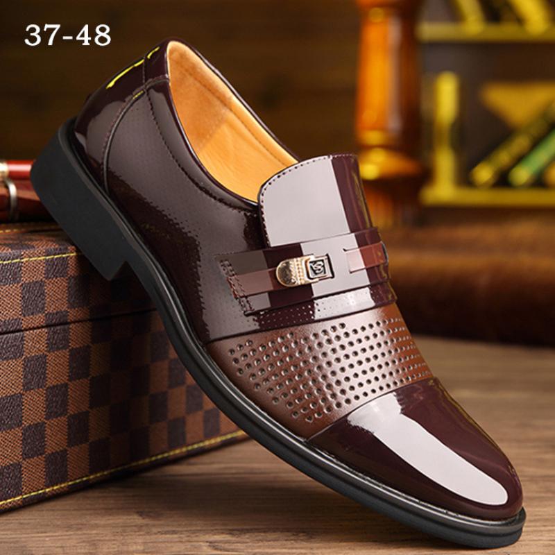 Qualität Herren Lederschuhe Schwarz Herren Business Schuhe Spitzschuh Herren Slipper Party Büro Business Casual Schuhe für Herren Oxford Schuh