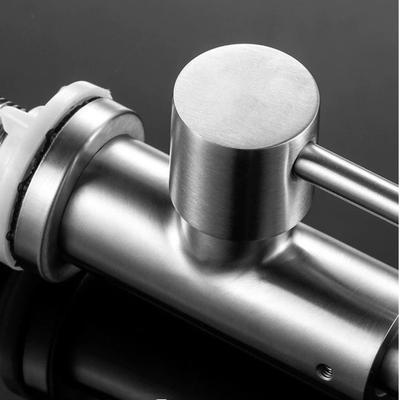 304 Stainless Steel Double Head Sink Tap 2-in-1 Multifunction Pillar Mounted Tap Convenient 360° Rotate Flexible Faucet