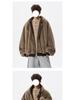 Trendy Reversible Rabbit Fur-Style Cotton Jacket - Men's Winter Retro Cool Hooded Coat, Versatile & Warm for Couples
