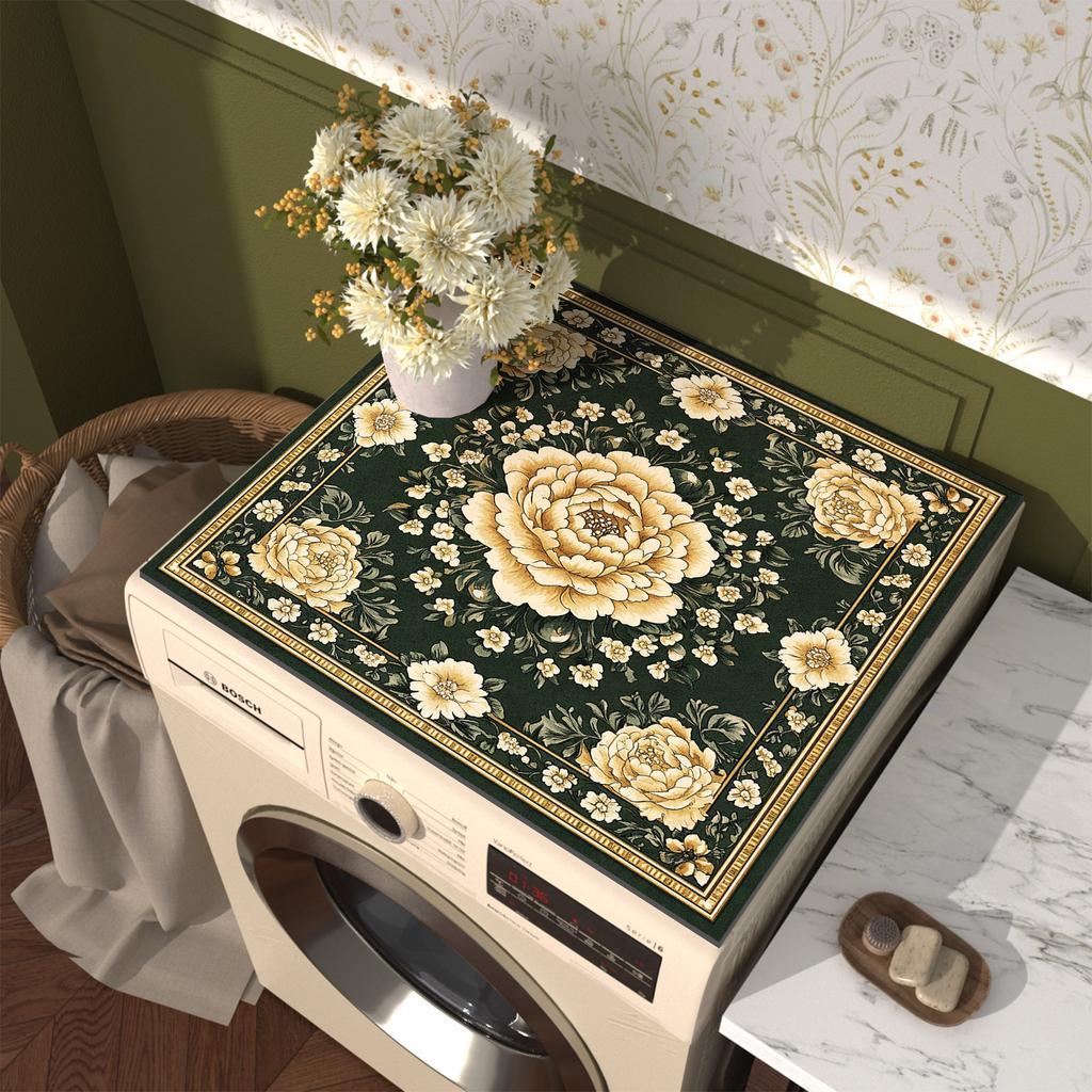 Washing Machine Cover Mat Washer Dryer Cover Pad Coffee Drain Pad Table Placemat Splash Proof Dry Anti Slip Pads Insulated Mats