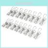 Durable And Rustproof 20x Stainless Steel Clothes Pegs For Strong Laundry Grip And Compact Storage